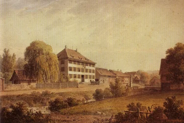 Aquarelle montrant l